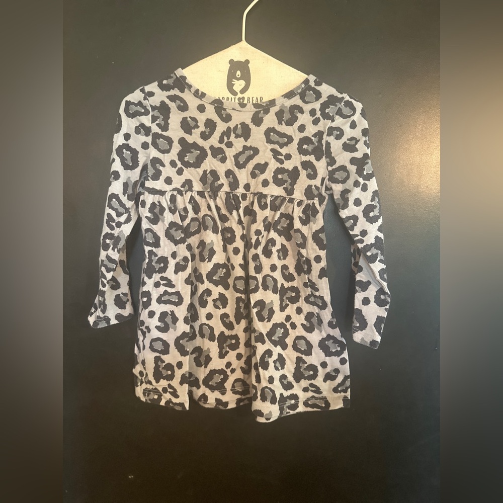 24 month Wonder Nation leopard print dress, black and grey. Great condition!